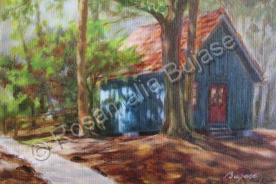 Landscapes - Cottage On Lake Lily - Oil On Canvas