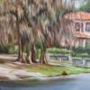 Dinky Dock Park - Oil On Canvas Paintings - By Rosamalia Bujase, Impressionism Painting Artist