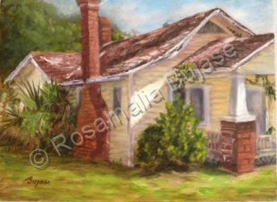 Landscapes - Mrs Ruby Balls House - Oil On Canvas