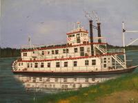 River Boat - Acyclic Paintings - By Craig Cantrell, Acrylic Painting Painting Artist