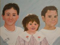 The Kids - Acyclic Paintings - By Craig Cantrell, Portrait Painting Artist