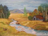 Life On The Farm - Mixed Medium Paintings - By Craig Cantrell, Traditional Painting Artist