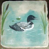 Loon - Stains Paintings - By Craig Cantrell, Traditional Painting Artist