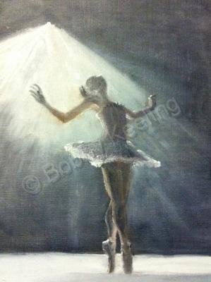 Figures - In The Spotlight - Oil On Canvas