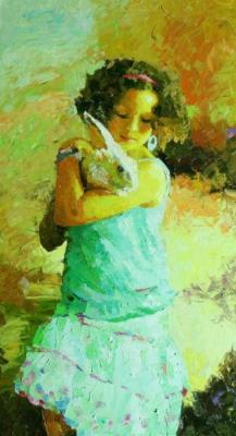 Portrait - Rabbit - Oil On Canvas