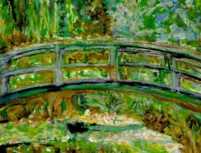 Garden At Giverny - Monets Bridge Col 2 - Digital