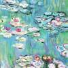 Waterlillies - Acrylic Photographed Paintings - By Adele Smith, Impressionist Painting Artist