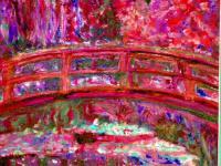 Monets Bridge - Digital Photography - By Adele Smith, Impressionist Photography Artist