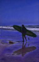 Night Surfer - Canon 40D Photography - By Susan Campbell, Photoshop Photography Artist
