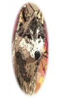 Timber Wolf - Mixed Media Digital - By Bert Nick Parent, Portrait Digital Artist