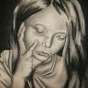 Childhood Sorrow - Charcoal Drawings - By Ashley Warbritton, Realism Drawing Artist