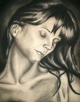 Natural Beauty - Charcoal Drawings - By Ashley Warbritton, Realism Drawing Artist