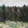 Near The Forest - Oil On Canvas Paintings - By Kristina Cesonyte, Impressionism Painting Artist