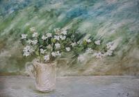 Nature - Soak Apple Blossom - Oil On Canvas