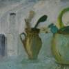 In The Kitchen - Oil On Canvas Paintings - By Kristina Cesonyte, Impressionism Painting Artist