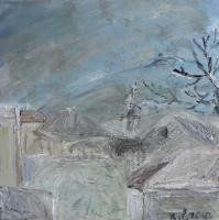 Urbanistic - Winter - Oil On Canvas