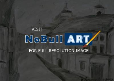 Urbanistic - Vilnius Old Town - Oil On Canvas