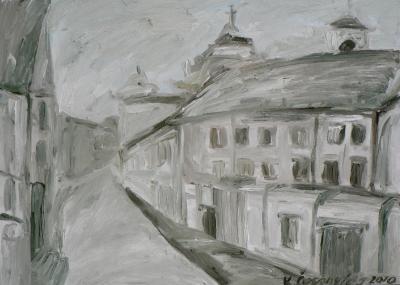 Urbanistic - Vilnius Old Town - Oil On Canvas