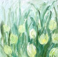 Nature - Tulips - Oil On Canvas
