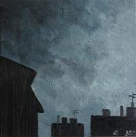 In The Dark - Before The Storm - Oil On Canvas