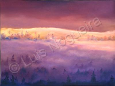 Landscape - Mist On The Montain - Oil