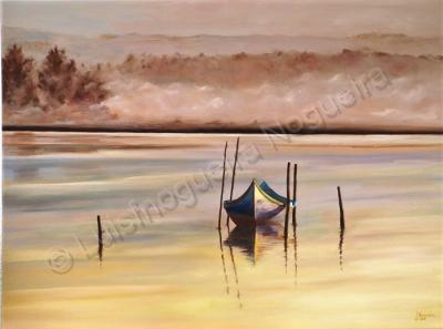 Riverscape - Serenity  Light - Oil