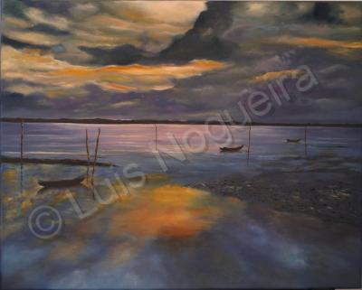 Riverscape - Magic Light - Oil