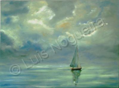 Seascape - Morning Sail - Oil