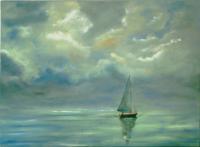 Seascape - Morning Sail - Oil