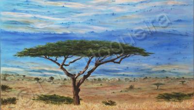 Landscape - Espinheira African Tree - Oil