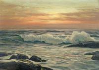 Seascape - Seascape At Sunrise - Oil