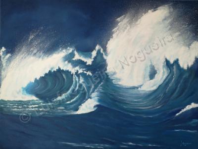 Seascape - Crashing Down - Oil