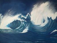 Seascape - Crashing Down - Oil