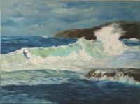 Impetuosity Sea - Oil Paintings - By Luisfnogueira Nogueira, Impressionism Painting Artist