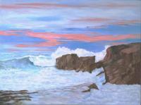 Seascape - Embracing Wave - Oil