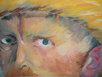 Ode To Van Gogh - Cheep Tempera Paint Paintings - By Zoe Cappello, Impressionist Painting Artist