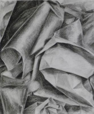 Still Life - Paper - Vine Charcoal Compressed Charc