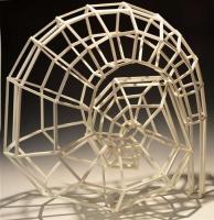 Wormhole - Foam Core Sculptures - By Zoe Cappello, Linear Sculpture Artist