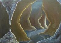 Paintings - Underwater Cavern - Mixed Media