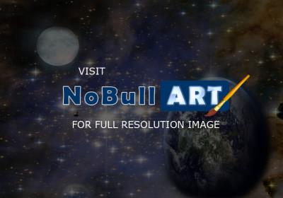 Space - Earth Moon - Photoshop