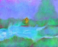 The River8 - Computer Digital - By Ariane Rockfield, Impressionist Digital Artist