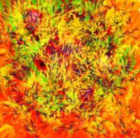 Flowers14 - Computer Digital - By Ariane Rockfield, Post-Modern Digital Artist