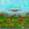 Ufo2 - Computer Mixed Media - By Ariane Rockfield, Post-Modern Mixed Media Artist