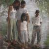 Bartlet Family - Pastel Drawings - By Tom Jackson, Impressionism Drawing Artist
