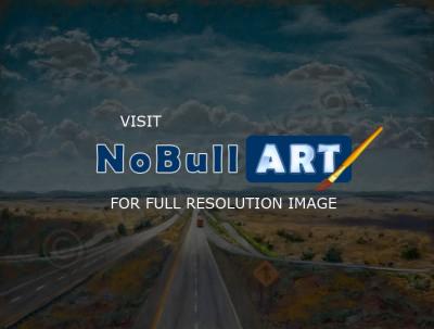 Paintings - I-40 East - Pastel