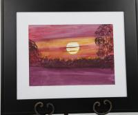 Sunset - Watercolor Paintings - By Noel Forsythe, Watercolor Painting Artist