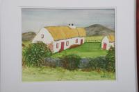 First - Thatched Cottage In Ireland - Watercolor