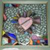 Life Inside Me Key To My Heart - Mosaic Mixed Media - By Marilyn Schreiber, Abstract Mixed Media Artist