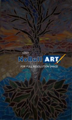 Wall Art - Reflection Of A Tree - Mosaic
