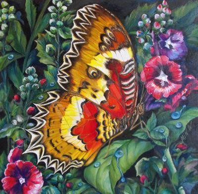 Nature - Butterfly Series 2A - Oil On Canvas